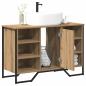Preview: Waschbecken Schrank Artisan Eiche 91x35x60 cm Holzwerkstoff