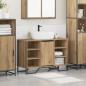 Preview: Waschbecken Schrank Artisan Eiche 91x35x60 cm Holzwerkstoff