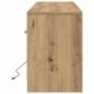 Preview: TV-Schrank mit LED Artisan Eiche 139,5x34x50 cm Holzwerkstoff