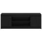 Preview: TV Schrank mit LED Schwarz Eiche 139,5x34x50 cm Holzwerkstoff