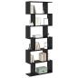 Preview: Bücherregal Schwarz Eiche 70x24x193.5 cm Ingenieure Holz
