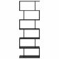 Preview: Bücherregal Schwarz Eiche 70x24x193.5 cm Ingenieure Holz