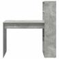 Preview: Schreibtisch mit Stauraum Beton Grau 113x54x120 cm Holzwerkstoff
