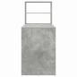 Preview: Schreibtisch mit Stauraum Beton Grau 113x54x120 cm Holzwerkstoff