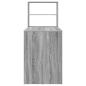 Preview: Schreibtisch mit Stauraum Grauer Sonoma 113x54x120 cm Holzwerkstoff