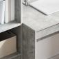 Preview: Schreibtisch Beton grau MDF 100 x 50 x 76 cm Rechteckig Modern