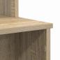 Preview: Schreibtisch mit Stauraum Sonoma Eiche 120,5x44x88,5 cm Werkstoff