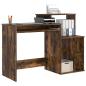 Preview: Schreibtisch mit Stauraum rauchige Eiche 120.5x44x88.5 cm Holzwerkstoff