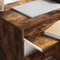 Preview: Schreibtisch mit Stauraum rauchige Eiche 120.5x44x88.5 cm Holzwerkstoff