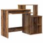 Preview: Schreibtisch mit Stauraum Alter Holz 120,5x44x88,5 cm Holzwerkstoff