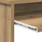 Preview: Schreibtisch mit Stauraum Kunsthandwerker Eiche 120,5 x 44 x 88,5 cm Holzwerkstoff