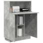 Preview: Beton Grau Schreibtisch Beton grau Holzwerkstoff Standard