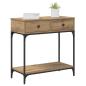 Preview: Konsolentisch Eiche 75x34.5x75 cm Holzwerkstoff