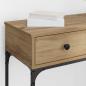 Preview: Konsolentisch Eiche 75x34.5x75 cm Holzwerkstoff