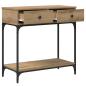 Preview: Konsolentisch Eiche 75x34.5x75 cm Holzwerkstoff