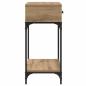 Preview: Konsolentisch Eiche 75x34.5x75 cm Holzwerkstoff
