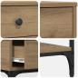 Preview: Konsolentisch Eiche 75x34.5x75 cm Holzwerkstoff