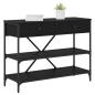 Preview: Konsolentisch Schwarze Eiche 100x34.5x75 cm Holzwerkstoff