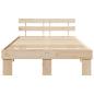 Preview: Bettgestell mit Kopfteil 120x200 cm Massivholz Kiefer