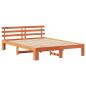 Preview: Kiefer Bettgestell Wachsbrown Massivholz 150 x 200 cm Bettgestell
