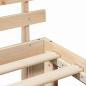 Preview: Kiefernholz Bettgestell Natürliches Holz Massivholz 140 x 190 cm