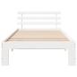 Preview: Holz-Bettgestell Weiß Holz Einzel Langlebig Holz-Bettgestell