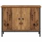 Preview: Old Wood TV Stand Altholz Holz 60 x 35 x 45 cm Langlebig