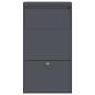 Preview: ARDEBO.de - Paketdropbox Anthrazit 44x22x82 cm Stahl