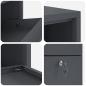 Preview: Paketdropbox Anthrazit 44x22x82 cm Stahl