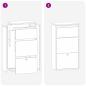 Preview: Paketdropbox Anthrazit 44x22x82 cm Stahl