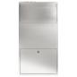 Preview: Paketdrop-Box mit Speicher Silber 44 x 22 x 82 cm Edelstahl