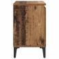 Preview: Alter Holz Nachttisch Altes Holz Massivholz, Metall 40 x 30 x 50 cm