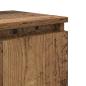 Preview: Alter Holz Nachttisch Altes Holz Massivholz, Metall 40 x 30 x 50 cm
