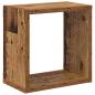 Preview: Wandregale Altes Holz Massivholz Altholz 26 x 15 x 26 cm