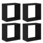 Preview: Wandmontierte Regale Schwarze Eiche Holzwerkstoff 26 x 15 x 26 cm