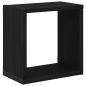 Preview: Wandmontierte Regale Schwarze Eiche Holzwerkstoff 26 x 15 x 26 cm