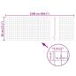 Preview: Eurozaun Stahl 25 x 0,8 m Grau