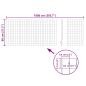 Preview: Eurozaun Stahl 10 x 0,8 m Grau