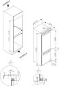 Preview: Amica EKGCS 387 960 Einbau-Kühl-/Gefrierkombination, Nischenhöhe: 178 cm, 244 L, Festtür-Technik, NoFrost, elektronische Steuerung, Inverter Kompressor, weiß (1195123)