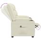 Preview: Relaxsessel Elektrisch Creme Kunstleder