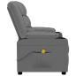 Preview: Massagesessel Grau Kunstleder