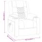 Preview: Massagesessel Creme Kunstleder