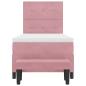 Preview: Boxspringbett mit Matratze & Bank Pink 100x200 cm Samt