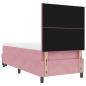 Preview: Boxspringbett mit Matratze & Bank Pink 100x200 cm Samt