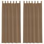 Preview: Voile Vorhänge mit Schlaufen 2 Stk. Hellbraun 140x245 cm