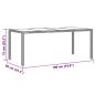 Preview: 9-tlg. Garten-Essgruppe mit Kissen Grau Poly Rattan