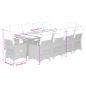 Preview: 11-tlg. Garten-Bistro-Set mit Kissen Beige Poly Rattan