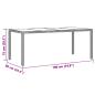 Preview: 7-tlg. Garten-Essgruppe mit Kissen Grau Poly Rattan