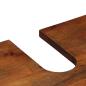 Preview: 2-teiliges Badmöbel Set aus massivem Mangoholz, Badschrank 62x33x58 cm aus massivem Mangoholz, Badezimmerspiegel 50x70x3 cm aus massivem Mangoholz