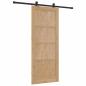 Preview: Schiebetür mit Hardware-Set 83x202 cm Massivholzkiefer, Innentür 'ORKDAL'83x202x4 cm Massivholzkiefer